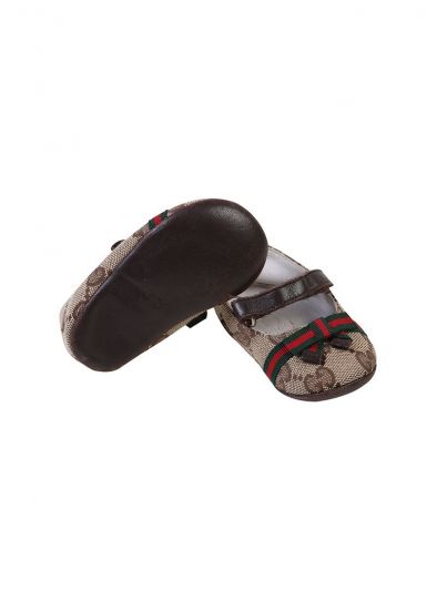 GUCCI BABY GG SUPREME BALLET FLATS