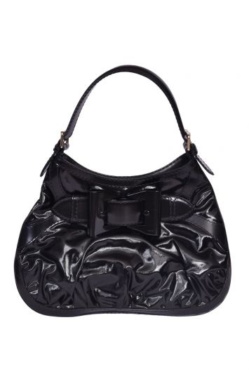 Gucci Black Queen Bow Hobo Bag
