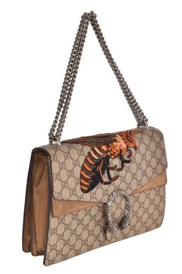 GUCCI DIONYSUS LIMITED EDITION BEE GG MONOGRAM BAG