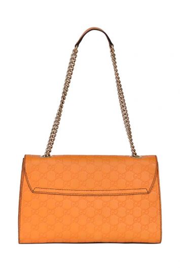 Gucci Emily Guccissima Medium Leather Chain Shoulder Bag`