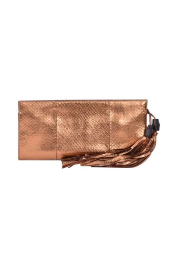 Gucci Exotic Python Leather Clutch
