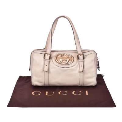 GUCCI GG INTERLOCK DIALUX BRITT BOSTON BAG