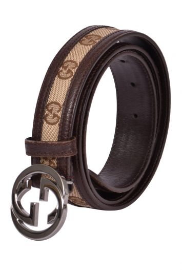 Gucci GG Interlocking Monogram Canvas Belt