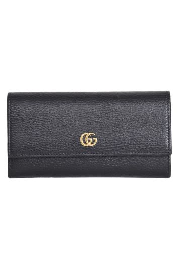 GUCCI GG MARMONT LEATHER CONTINENTAL WALLET
