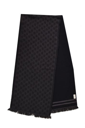 Gucci GG Monogram Black Stole