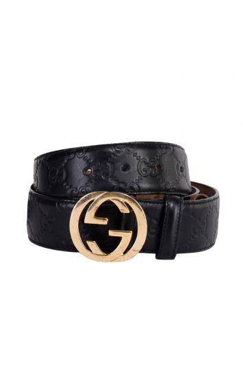 GUCCI GG MONOGRAM BUCKLE BELT