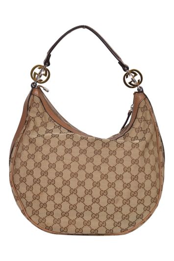 Gucci GG Monogram Canvas Hobo Bag