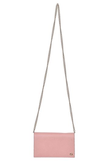 Gucci GG Pink Leather Chain Sling Bag