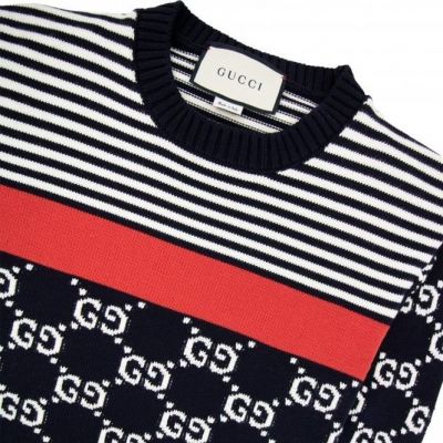 GUCCI GG STRIPE KNIT SWEATER