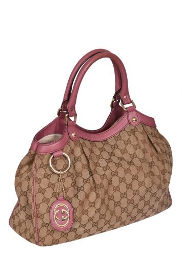 Gucci GG Sukey Monogram Canvas Shoulder Bag