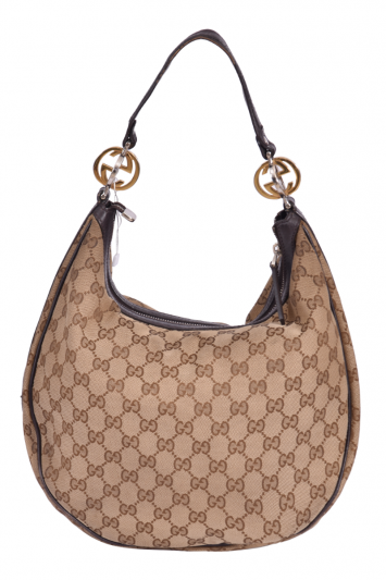 Gucci GG Twin Hobo Monogram Canvas Bag