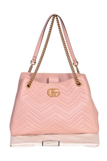 Gucci GG MarmontMatelasse Medium Leather Tote Bag