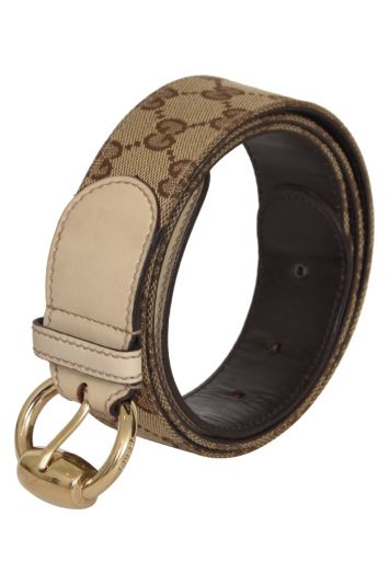 Gucci Guccissima Beige Belt