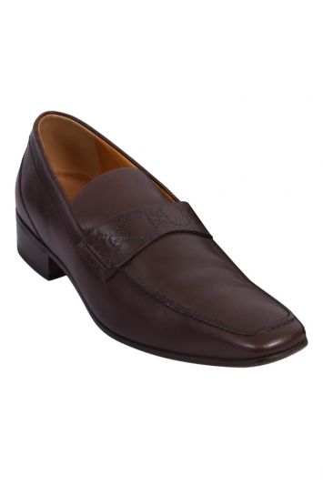 Gucci Guccissima Brown Leather Loafers