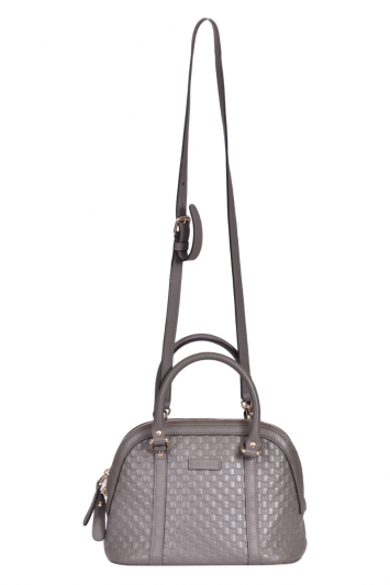 Gucci Guccissima Dome Sling Grey Handbag