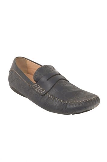 GUCCI GUCCISSIMA MONOGRAM LEATHER LOAFERS