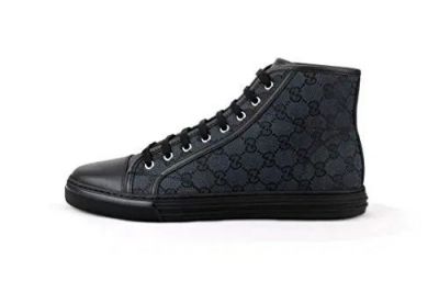 GUCCI HI TOP MONOGRAM TRAINERS SNEAKERS