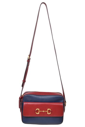 Gucci Horsebit Red/Blue Crossbody Bag