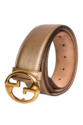 GUCCI INTERLOCKING GG BUCKLE BELT