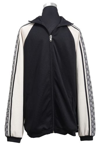 Gucci Jersey Shoulder Strip Oversized Technical Jacket