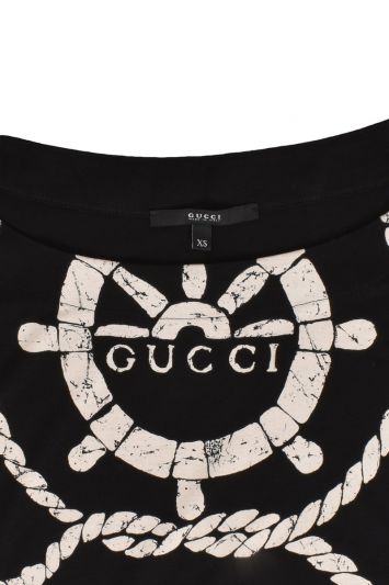 GUCCI KNOT CUT SLEEVE TOP
