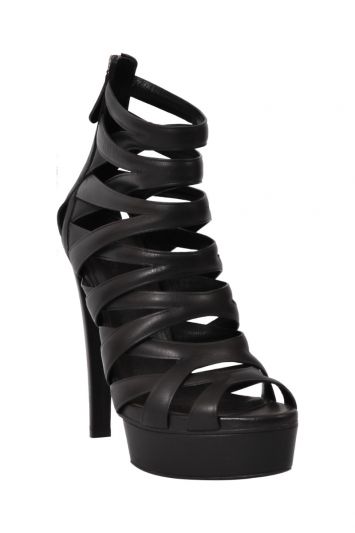 Gucci Leather Lifford Ankle Strap Sandals