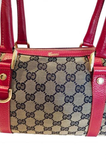 GUCCI MONOGRAM BOWLING BAG