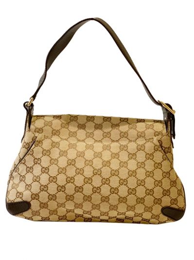 GUCCI MONOGRAM HORSEBIT MONOGRAM CHAIN FLAP SHOULDER BAG