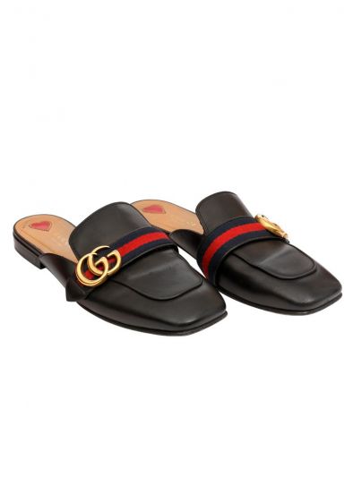 Gucci black peyton slippers sales