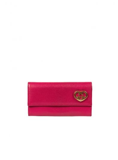 GUCCI PINK GG LEATHER WALLET