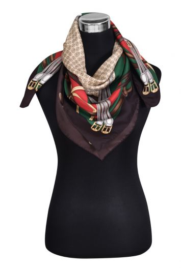 Gucci Printed Silk Scarf