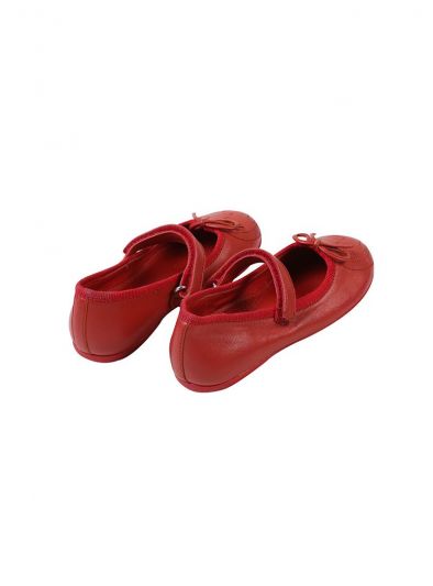 GUCCI RED LEATHER GG VELCRO PUMPS