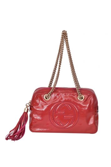 Gucci Soho Patent Leather Small Shoulder Bag