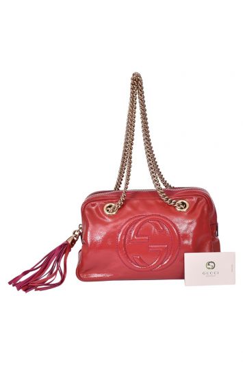 Gucci Soho Patent Leather Small Shoulder Bag