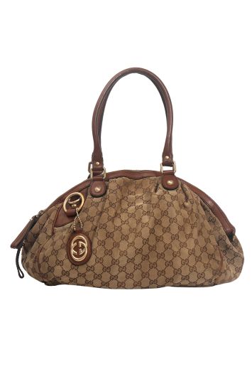 Gucci Sukey GG Canvas Top Handle Bag