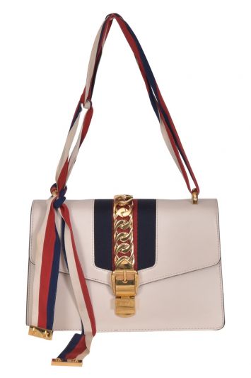 Gucci Sylvie White Shoulder Bag