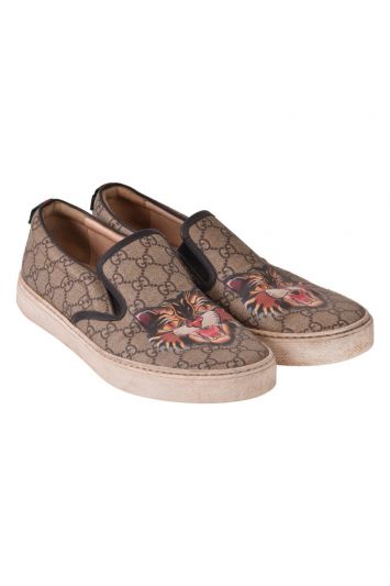 Gucci Tiger Slip On Loafers