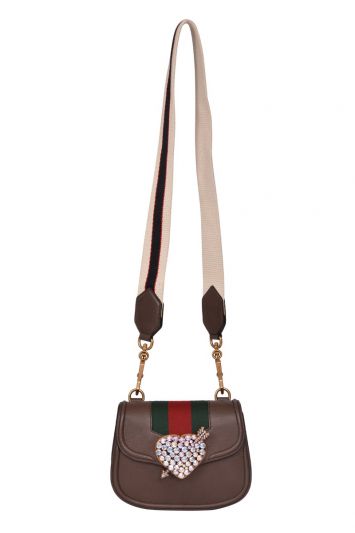 Gucci Totem Crystal Heart Crossbody Bag