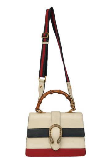 Gucci Tricolor Medium Leather Dionysus Bamboo Top Handle Bag