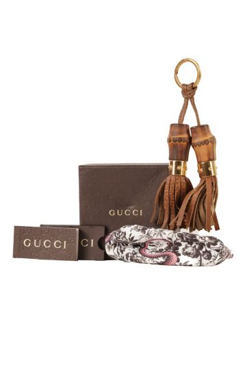 Gucci Vintage Bamboo Bar Tassle Key Chain