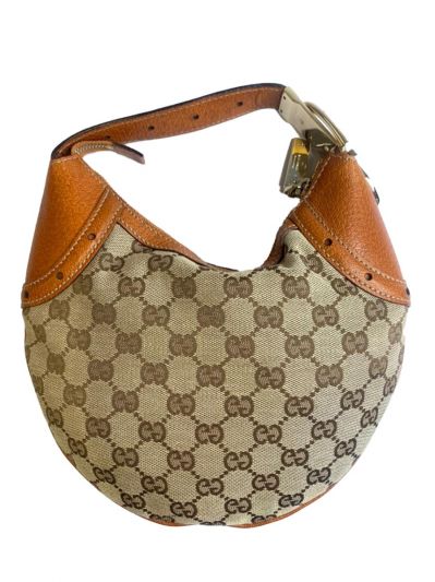 GUCCI VINTAGE MINI GG MONOGRAM CANVAS BAG