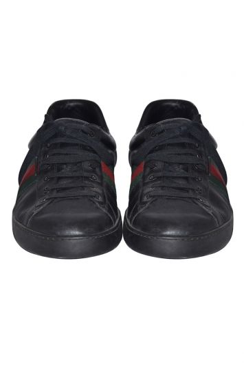 Gucci Web Lace Up Sneakers