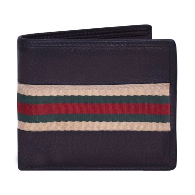 GUCCI WEB LEATHER WALLET