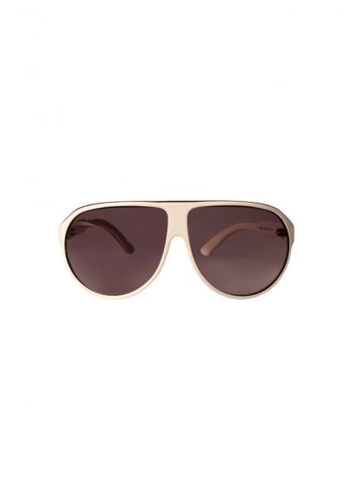 GUCCI WHITE HAVANA AVIATOR SUNGLASSES