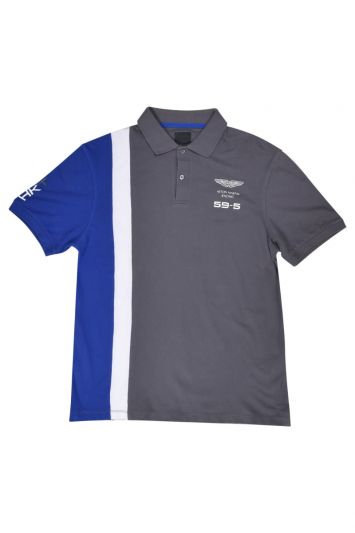 Hackett Aston Martin Racing Blue Polo T-shirt