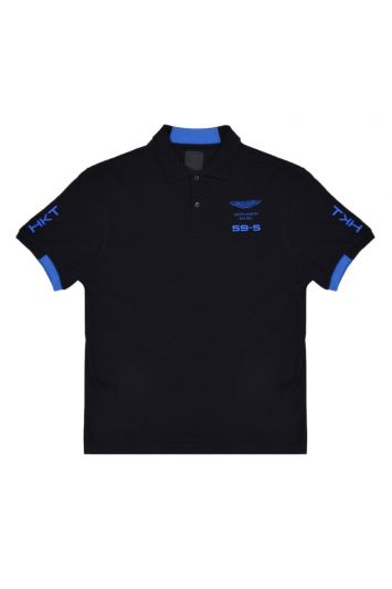 Hackett Black Logo Polo T Shirt