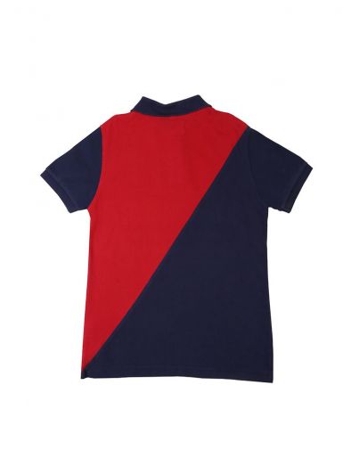 HACKETT NAVY & RED LOGO T- SHIRT