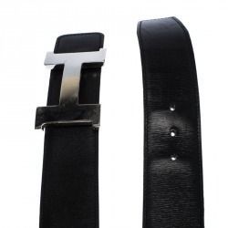 HERMES SILVER BUCKLE REVERSIBLE BELT