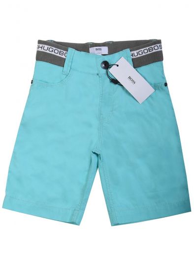 HUGO BOSS GREEN BERMUDA SHORTS