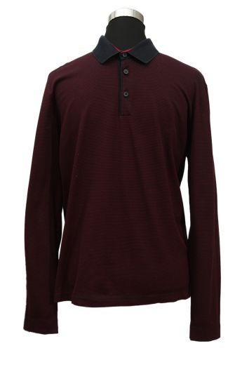 Hugo Boss S Burgundy Full Sleeves T- Shirt